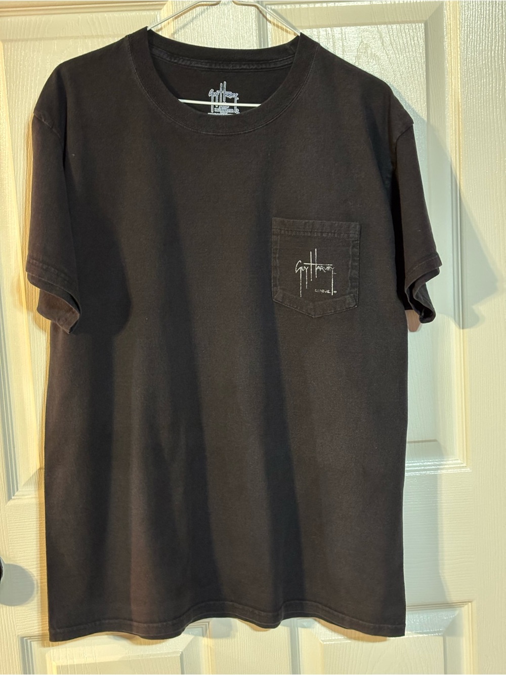 Guy Harvey Black Short Sleeve Pocket Tee Army Edition